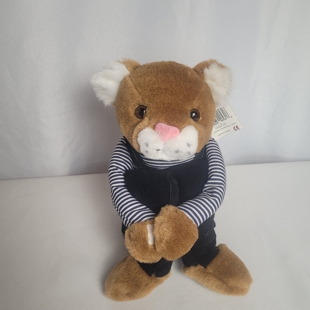 Vtg Kellytoy Longleg Lion Overalls Plush Stuffed Toy 20" Leg Hugger